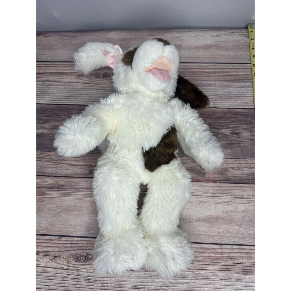 Build A Bear Retired Dog Plush White Brown Spots With Sound - Picture 4 of 7